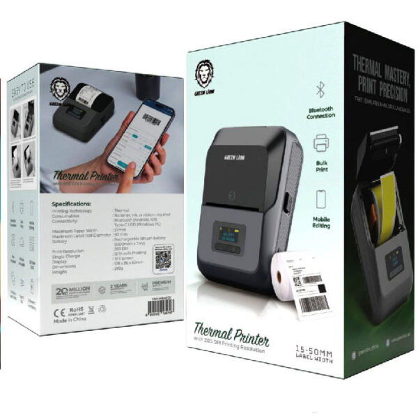 مینی پرینتر جیبی گرین لاین مدل Green Lion Thermal Printer