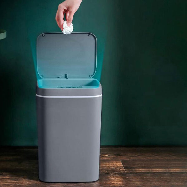 Green EcoSense Smart Trash Can