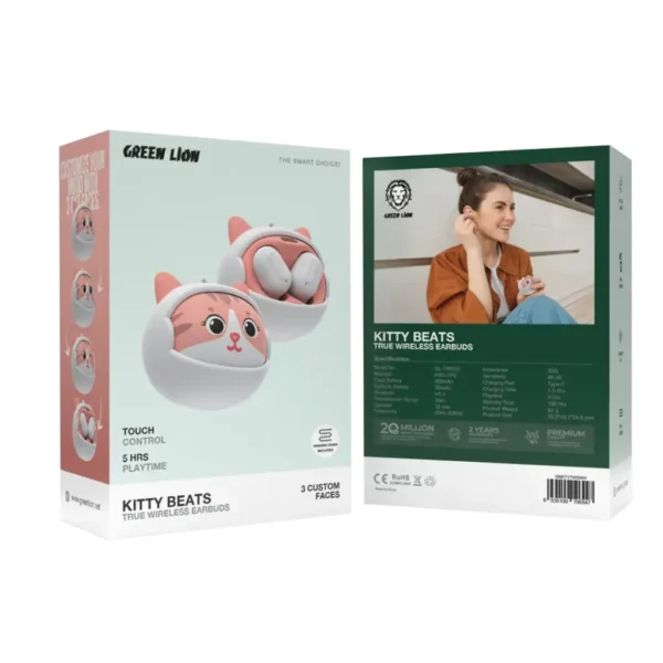 ایرپاد Kitty Beats True Wireless گرین لاین - Image 3